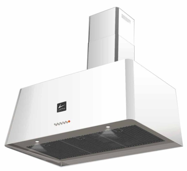 Каминная вытяжка Lofra Rainbow 90 white pearl
