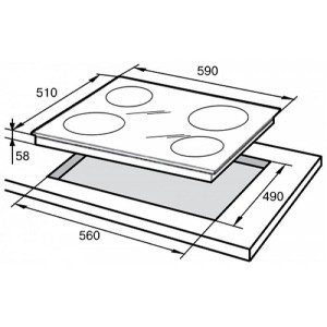 Встраиваемая индукционная варочная панель Delonghi PIND 6 Встраиваемая индукционная варочная панель Delonghi PIND 6