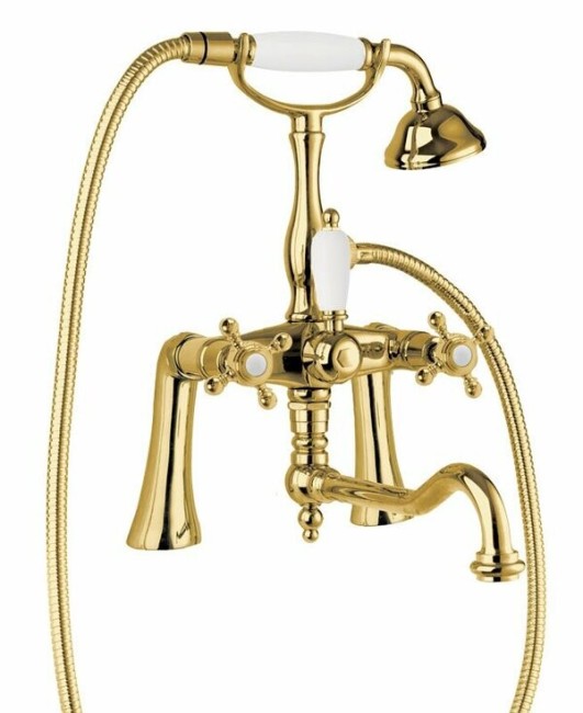 Смеситель на борт ванны Cezares (NOSTALGIA-PBV2-03/24-Bi) золото Смеситель на борт ванны Cezares (NOSTALGIA-PBV2-03/24-Bi) золото