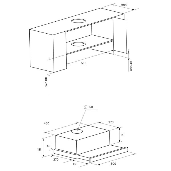 Встраиваемая вытяжка Kuppersberg Slimlux II 50 XG Встраиваемая вытяжка Kuppersberg Slimlux II 50 XG