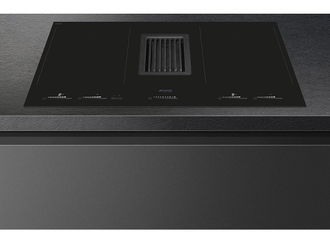 Встраиваемая индукционная варочная панель с вытяжкой Smeg HOBD682D1