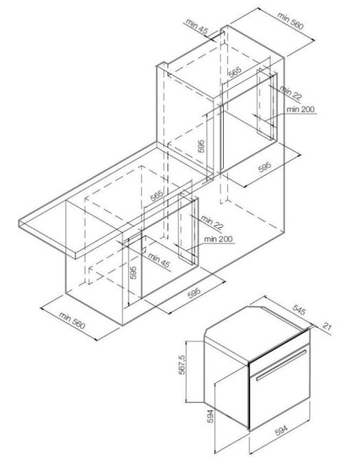 Встраиваемый электрический духовой шкаф Graude BE 60.3 E