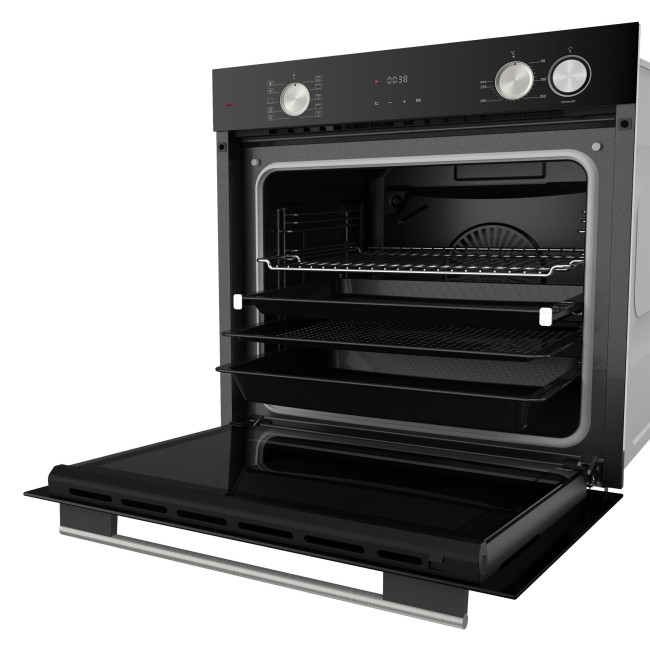 Встраиваемый электрический духовой шкаф Krona Nebula steam 60 BL Встраиваемый электрический духовой шкаф Krona Nebula steam 60 BL