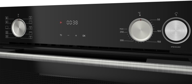 Встраиваемый электрический духовой шкаф Krona Nebula steam 60 BL Встраиваемый электрический духовой шкаф Krona Nebula steam 60 BL