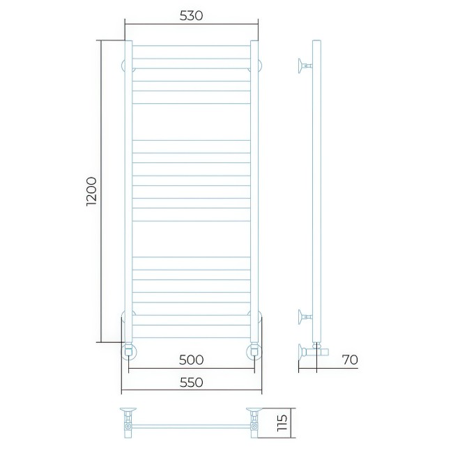 Водяной полотенцесушитель Larusso Бонд П11 (4670078535733) Водяной полотенцесушитель Larusso Бонд П11 (4670078535733)
