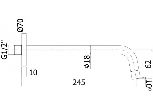 Излив для ванны Paffoni золото брошир (ZBOC046HGSP) Излив для ванны Paffoni золото брошир (ZBOC046HGSP)