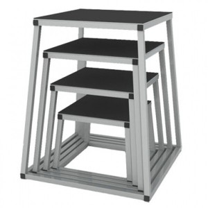 Набор плиометрических боксов Foreman FY-065 темно-серебряный