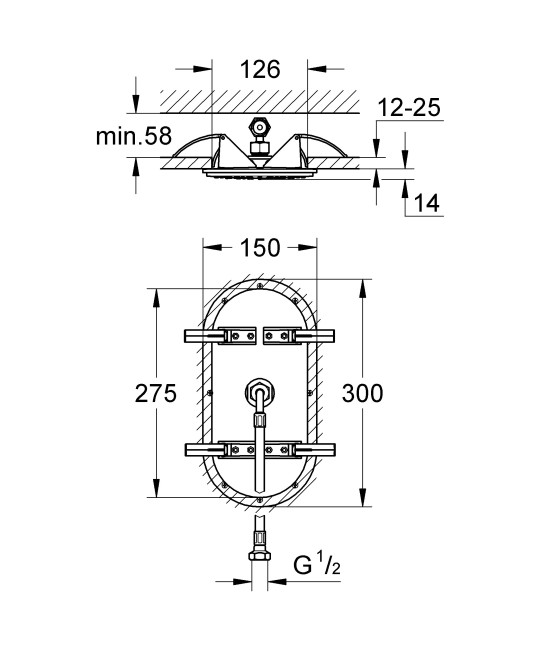 Верхний душ Grohe 27861000 Верхний душ Grohe 27861000