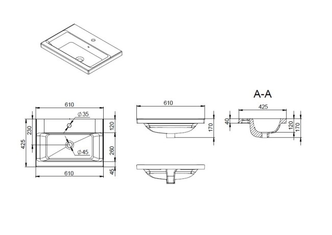 Раковина AM.PM Gem M90WCC0602WG белый глянец Раковина AM.PM Gem M90WCC0602WG белый глянец