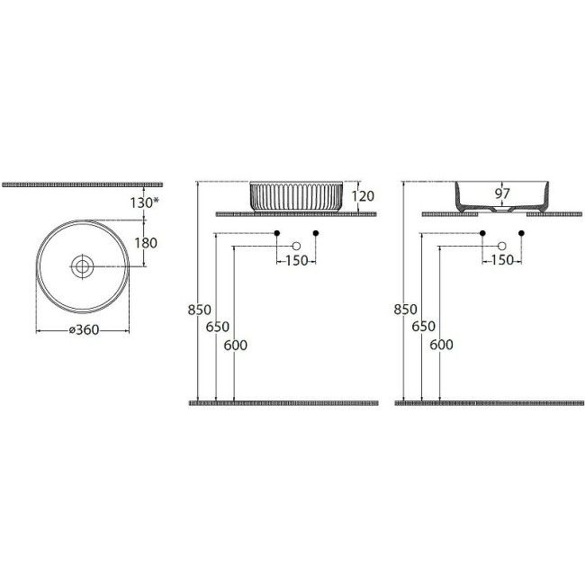 Раковина Allen Brau FANTASY Line белый (4.11032.20)