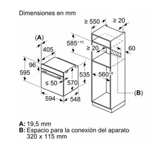 Встраиваемый электрический духовой шкаф Bosch HBA5360W0