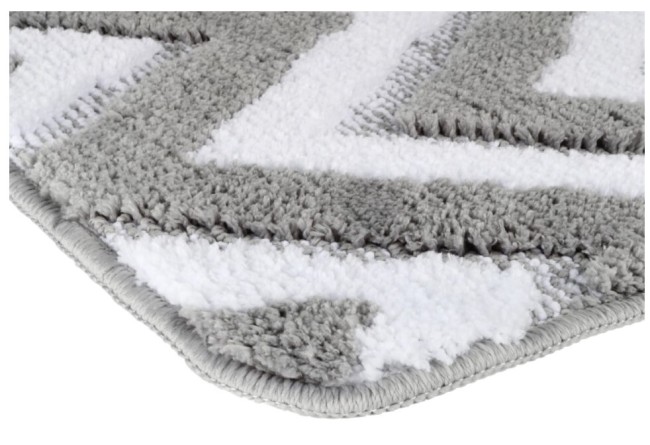 Коврик для ванной Fixsen River FX-5004K серый