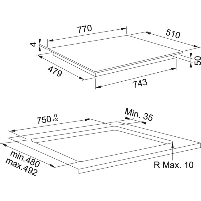 Встраиваемая индукционная варочная панель Franke FSM 804 I B BK (108.0606.110)