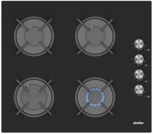 Встраиваемая газовая варочная панель Simfer H60K40S111 Встраиваемая газовая варочная панель Simfer H60K40S111
