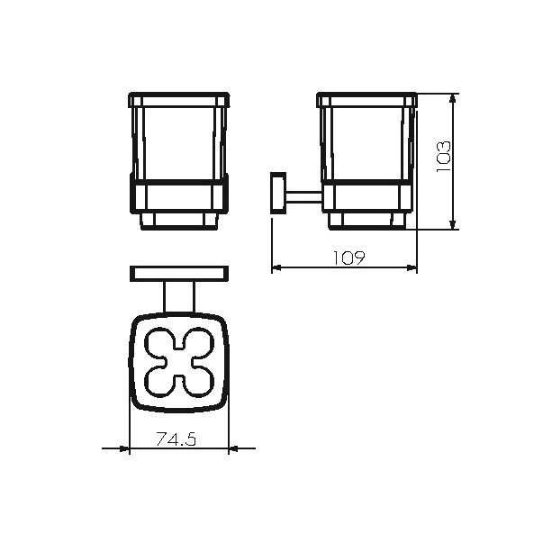 Держатель зубных щеток Langberger Alster 11929Z Держатель зубных щеток Langberger Alster 11929Z