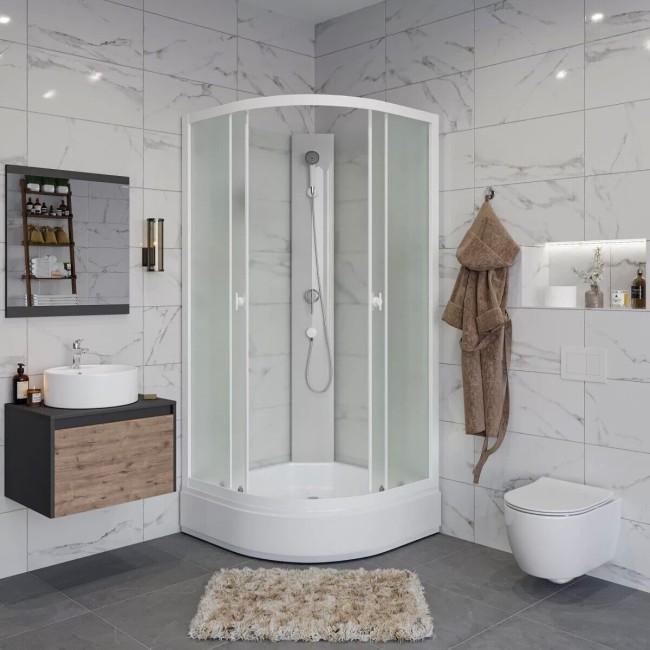 Душевая кабина Niagara Promo P90/80/26L/MT/BK