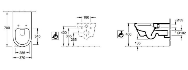 Унитаз подвесной Villeroy & Boch 5649R001