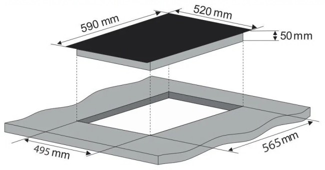 Встраиваемая индукционная варочная панель Konigin Lacerta I604 SBK