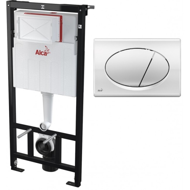 Готовое решение Alca Plast с кнопкой M70 белый (AM101/1120-4:1RUM70-001)