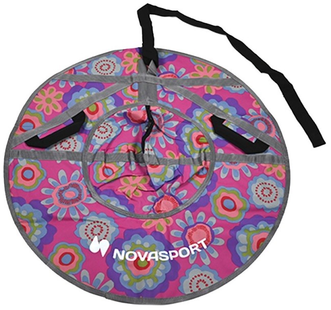 Тюбинг NovaSport CH030.080 серый/масляные цветы (без камеры) Тюбинг NovaSport CH030.080 серый/масляные цветы (без камеры)