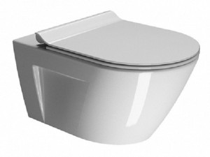 Унитаз подвесной безободковый GSI NORM (861511) белый глянцевый