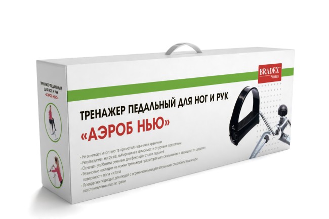 Тренажер педальный Bradex АЭРОБ НЬЮ SF0077 Тренажер педальный Bradex АЭРОБ НЬЮ SF0077
