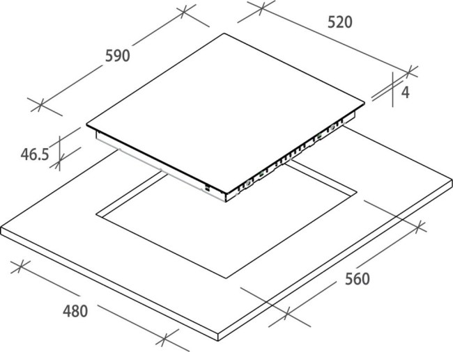Встраиваемая электрическая варочная панель Candy CH 64 CCB Встраиваемая электрическая варочная панель Candy CH 64 CCB