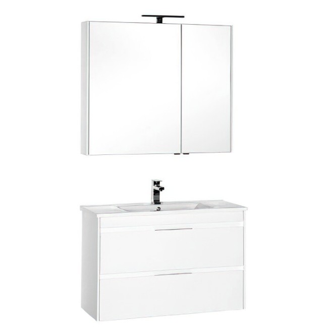 Комплект мебели Aquanet Тулон 100 цв.белый (183624) Комплект мебели Aquanet Тулон 100 цв.белый (183624)