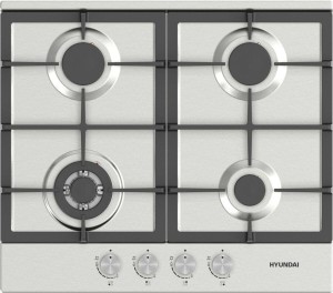 Встраиваемая газовая варочная панель Hyundai HHG 6435 IX нержавеющая сталь Встраиваемая газовая варочная панель Hyundai HHG 6435 IX нержавеющая сталь