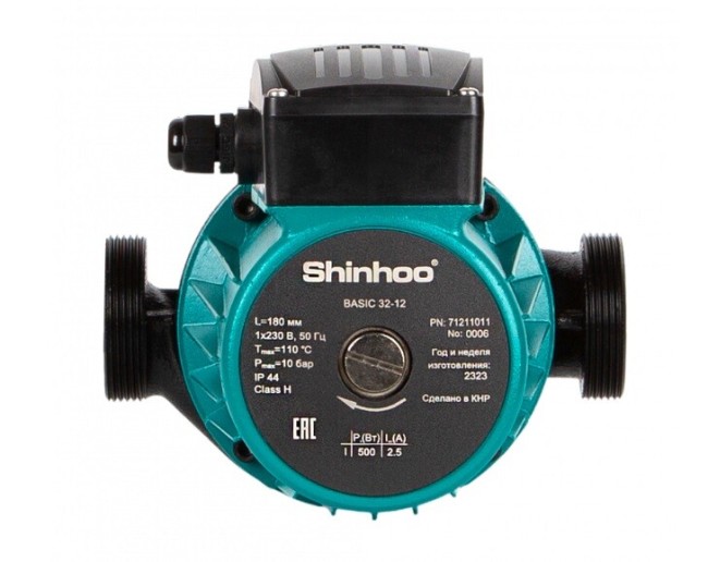 Насос циркуляционный Shinhoo Basic 25-12S 180 Насос циркуляционный Shinhoo Basic 25-12S 180