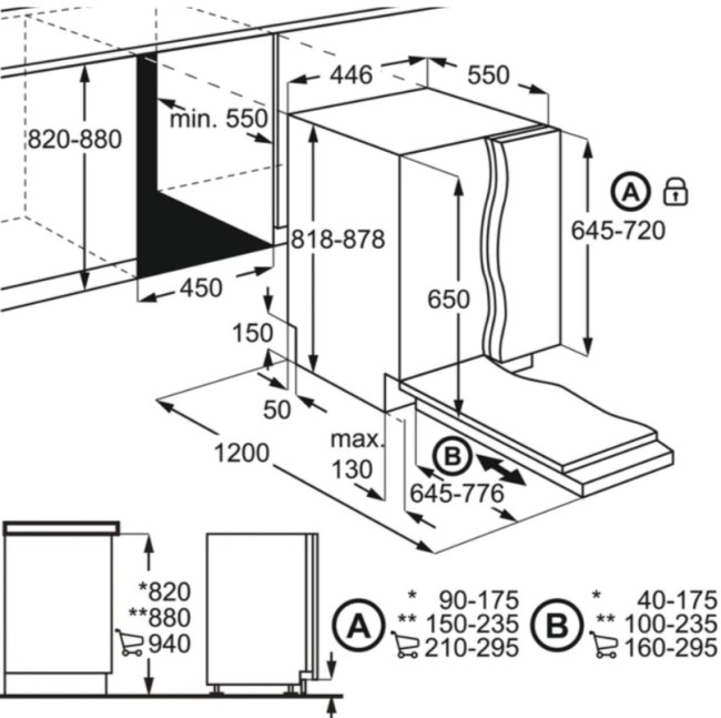 Встраиваемая посудомоечная машина Electrolux EEA922101L