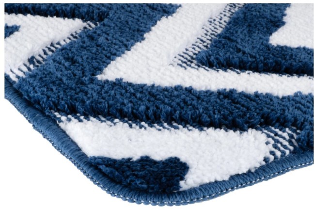 Коврик для ванной Fixsen River FX-5004M темно-синий Коврик для ванной Fixsen River FX-5004M темно-синий