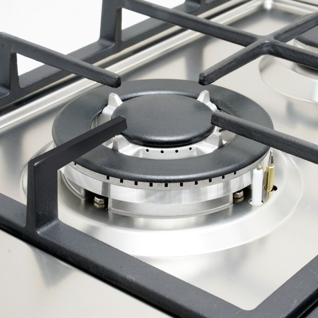 Встраиваемая газовая варочная панель Ginzzu HCG-417 нержавеющая сталь