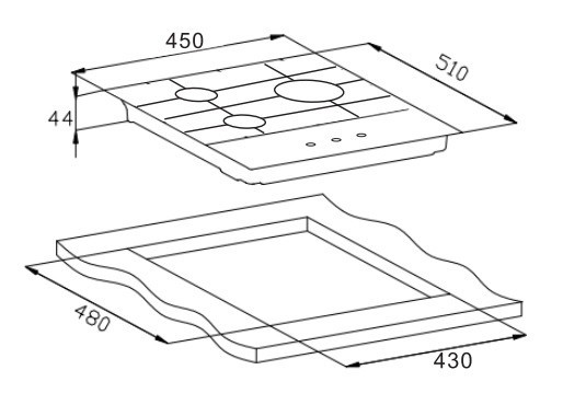 Встраиваемая газовая варочная панель Weissgauff HGG 451 XFh Встраиваемая газовая варочная панель Weissgauff HGG 451 XFh