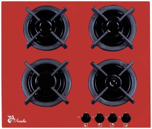 Встраиваемая газовая варочная панель Лысьва GR0460G00 красный