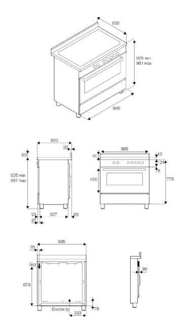 Электрическая плита Bertazzoni PRO95I1ECAT