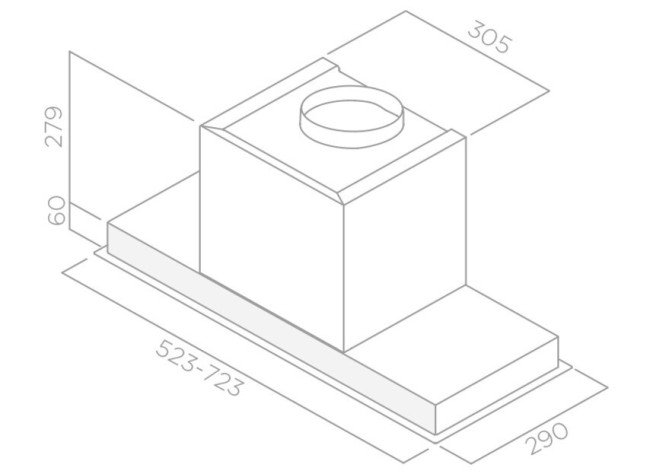 Встраиваемая вытяжка Elica Hidden IX/A/60