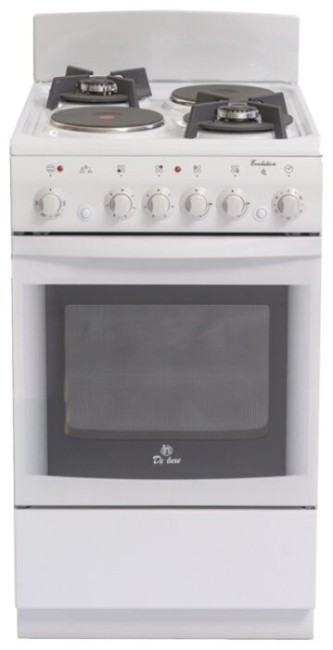 Комбинированная плита DeLuxe 506022.04 гэ (щ) белый