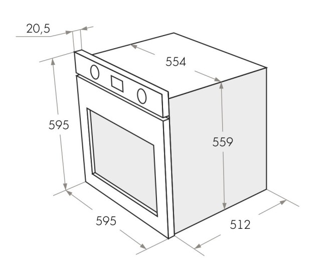 Встраиваемый электрический духовой шкаф Maunfeld EOEH 5811S1