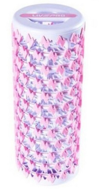 Ролик массажный LivePro Telescopic Fascia Roller розовый Ролик массажный LivePro Telescopic Fascia Roller розовый