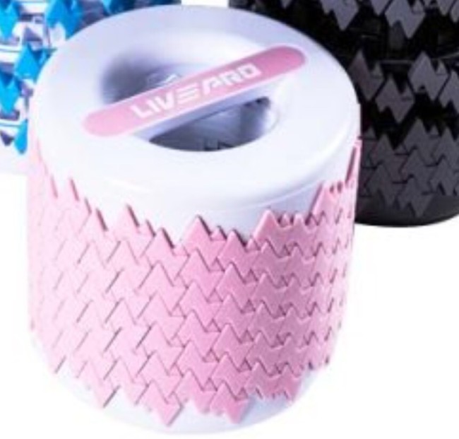 Ролик массажный LivePro Telescopic Fascia Roller розовый Ролик массажный LivePro Telescopic Fascia Roller розовый