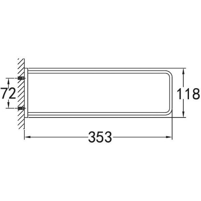 Полотенцедержатель Cezares MAXIMA CZR-F-8915