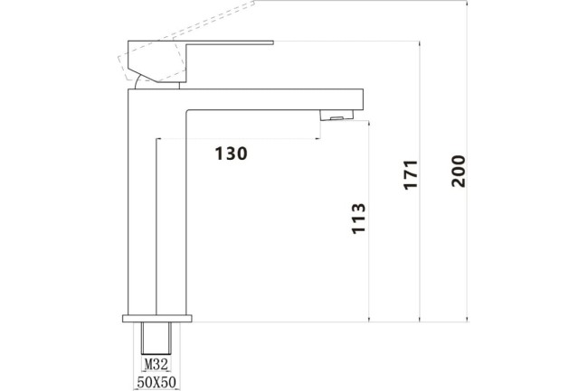 Смеситель для раковины Savol S-SUS1003 Смеситель для раковины Savol S-SUS1003