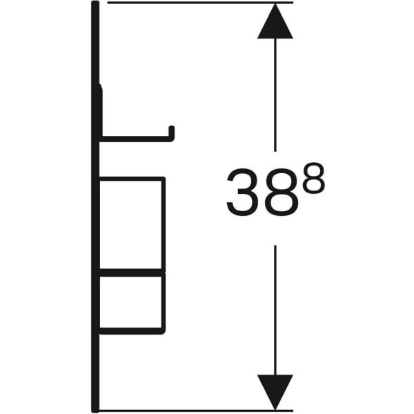 Комплект магнитной доски Geberit (500.649.JK.2) лавовый матовый