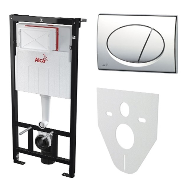 Готовое решение Alca Plast с кнопкой M1720-1 белый/хром глянец (AM101/1120-4:1RUM1720-1-001) Готовое решение Alca Plast с кнопкой M1720-1 белый/хром глянец (AM101/1120-4:1RUM1720-1-001)