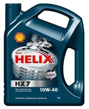 Масло полусинтетическое Shell Helix HX7 10W-40 4 л