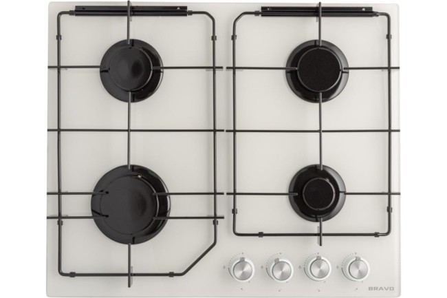 Встраиваемая газовая варочная панель Bravo FGH60G4 W Встраиваемая газовая варочная панель Bravo FGH60G4 W