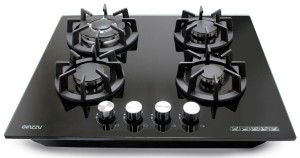 Встраиваемая газовая варочная панель Ginzzu HCG-449 черный