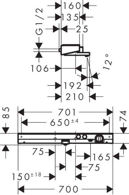 Термостат для ванны Hansgrohe ShowerTablet Select 13183400