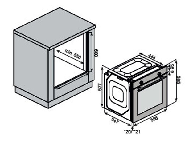 Встраиваемый электрический духовой шкаф Kuppersberg HFT 610 BX